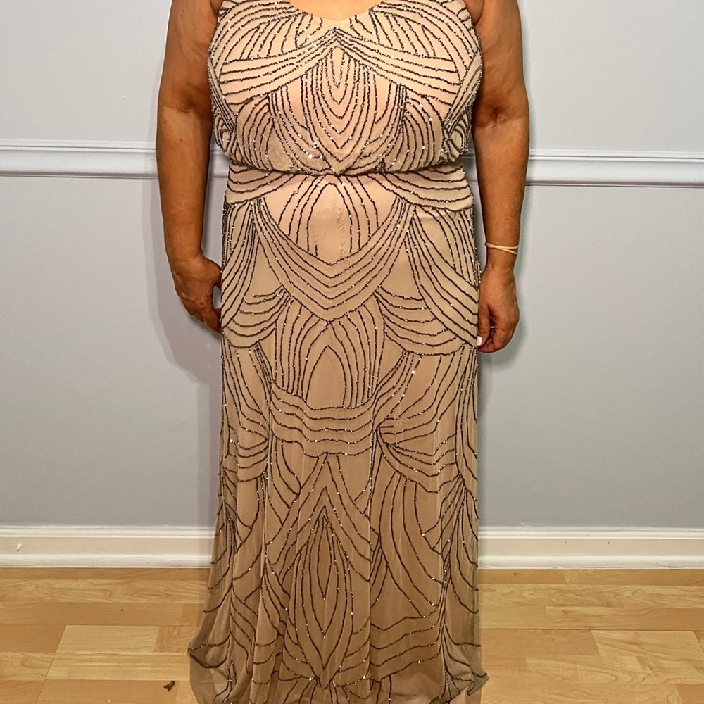 Elegant Beige Evening Gown